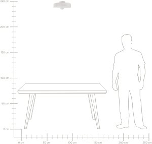 Lampa sufitowa Beliani LUGUSE Szkło Biały 2