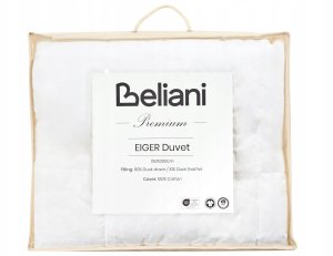 Beliani Kołdra ciepła EIGER Kacze pióra i puch 150 x 200 cm (673621 Bel) 5