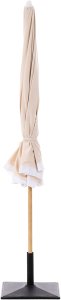 Beliani Parasol ogrodowy 232 cm SESTRIERE Beżowy 5