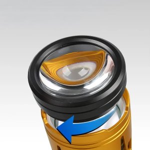 Latarka Medialove Duża Latarka dalekosiężna Medialove M535 LED 19800 mAh Zoom + Soczewka 3