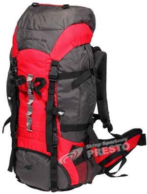 Plecak turystyczny 4f Plecak turystyczny McKinley 55 4F grafitowo-czerwony uniw - 5907678370426 5