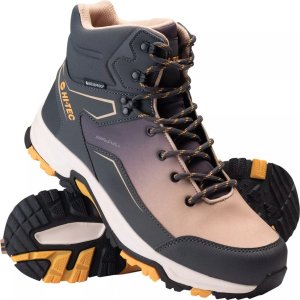 Buty trekkingowe męskie Hi-Tec Męskie buty Hi-tec MIKENO MID WP black/mid grey/yellow rozmiar 44 5