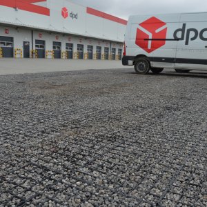 GardenPlus Kratka Trawnikowa Czarna Geokrata Parkingowa Ogrodowa 50x50x3cm 180T 10szt 10