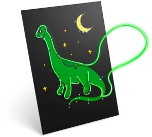 Kidywolf Illuminated Wall Decoration Set 3-pieces Dino 2