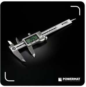 Powermat Suwmiarka cyfrowa LCD 150 MM 0,01 MM pomiar wewnętrzny zewnętrzny 2 baterie 7