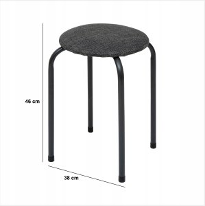5five Taboret z miękkim siedziskiem, 46 cm 4