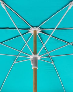 Beliani Parasol ogrodowy 232 cm SESTRIERE Turkusowy 10