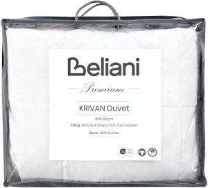Beliani Kołdra lekko ciepła KRIVAN Kacze pióra i puch 150 x 200 cm (673755 Bel) 6