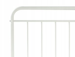 Beliani Rozsuwane łóżko dziecięce Metal ANAIS 90 x 200 cm Złamana biel (686772 Bel) 2