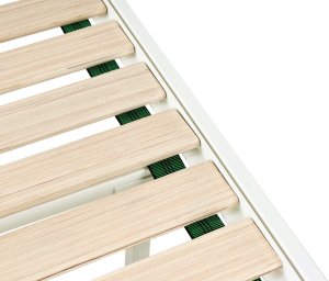 Beliani Rozsuwane łóżko dziecięce Metal ANAIS 90 x 200 cm Złamana biel (686772 Bel) 3