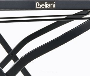 Beliani Zestaw 2 krzeseł ogrodowych ADRANO Składane metal czarny (672070 Bel) 9