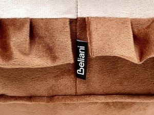 Beliani Pufa dla dzieci LADUREE Welur Brązowy (703821 Bel) 6