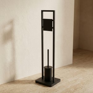 KingHoff Szczotka do WC z uchwytem na papier toaletowy ARLE, 77 cm 2