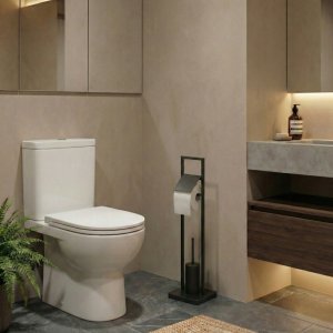 KingHoff Szczotka do WC z uchwytem na papier toaletowy ARLE, 77 cm 7