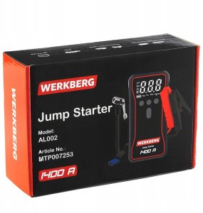 Werkberg URZĄDZENIE ROZRUCHOWE POWERBANK Booster 1400A 18000 mAh Kompresor 8