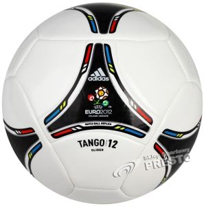 Adidas Piłka nożna EURO 2012 Tango 12 Glider 5 Adidas biały uniw - 4051932357539 1
