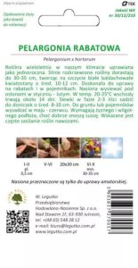 Legutko Pelargonia Gama F1 biała 2
