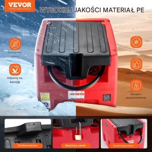 Lumarko Zbiornik paliwa 181,7L z pompą 12V mobilny tank do diesla i benzyny 3