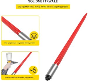 Kadax Widły do bel siana 81cm 612 kg szybki montaż do ładowacza 4