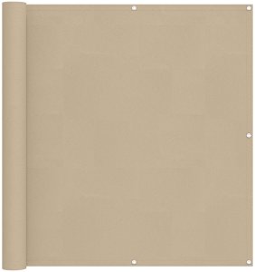 vidaXL vidaXL Ekran balkonowy Beżowy 110 x 800 cm Materiał Oxford 2