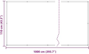 vidaXL vidaXL Ekran balkonowy Beżowy 110 x 800 cm Materiał Oxford 7
