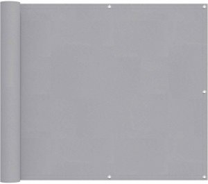 vidaXL vidaXL Ekran balkonowy Jasnoszary 100 x 700 cm Materiał Oxford 2