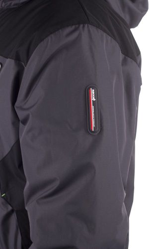 Kurtka narciarska męska Brugi Kurtka męska 4AKU 3.000 Recco grafitowo-czarno-zielona r. L 5