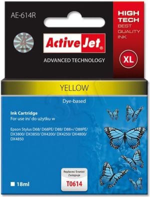 Tusz Activejet tusz AE-614R / T0614 (yellow) 1