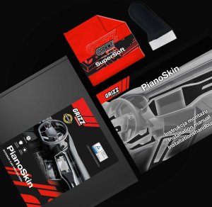 GrizzGlass Folia do wnętrza GrizzGlass PianoSkin Matte do Skoda Superb 3 8" Amundsen/Bolero (2015-2024) 2