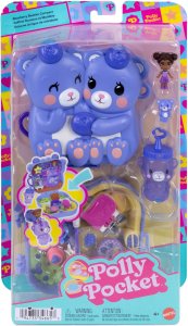 Mattel Polly Pocket Core Compact Blue-Beary Besties 6
