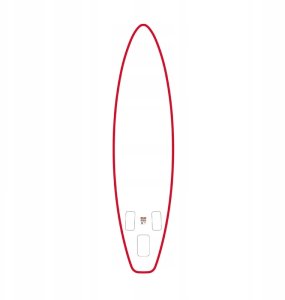 Halo-Fit FUNWATER Deska SUP do pływania czerwono-biała 2
