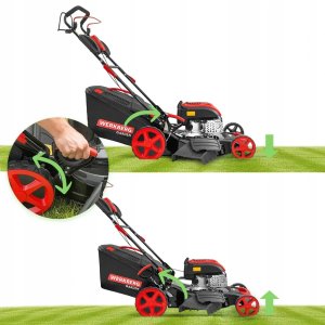 Kosiarka spalinowa Handy Kosiarka spalinowa 196cc z napędem 51cm 4w1 kosz 60L WERKBERG Garden 5