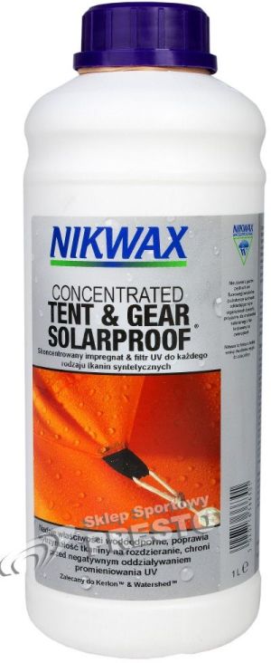 Nikwax Środek impregnujący Tent&Gear Solar Proof do plecaków 1000 ml 1