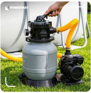 Powermat POMPA PIASKOWA DO BASENU FILTRUJĄCA DO BASENÓW 13200 l/h FILTR TIMER LCD 5