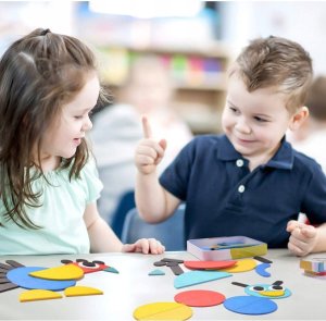 click4TOYS Drewniane Puzzle Układanka Gra Logiczna Montessori 7