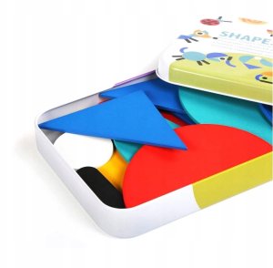 click4TOYS Drewniane Puzzle Układanka Gra Logiczna Montessori 9
