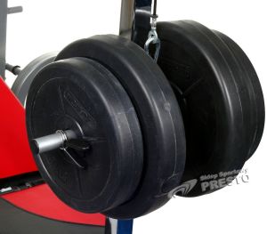 Hop-Sport Ławeczka z modlitewnikiem i wyciągiem + gryfy i obciążenia + gratisy uniw - 2000091021419 10