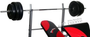 Hop-Sport Ławeczka z modlitewnikiem i wyciągiem + gryfy i obciążenia + gratisy uniw - 2000091021419 4