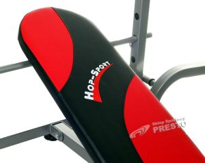 Hop-Sport Ławeczka z modlitewnikiem i wyciągiem + gryfy i obciążenia + gratisy uniw - 2000091021419 5
