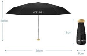 Renew Force PARASOL SKŁADANY MINI MANUALNY PARASOLKA Do Torebki Kieszonkowy ETUI 18CM 4