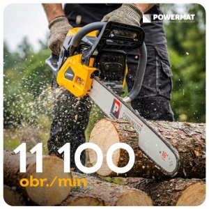 Piła łańcuchowa Powermat PIŁA SPALINOWA DO DREWNA PILARKA ŁAŃCUCHOWA 6KM PROWADNICA 45CM 2