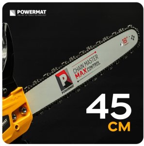 Piła łańcuchowa Powermat PIŁA SPALINOWA DO DREWNA PILARKA ŁAŃCUCHOWA 6KM PROWADNICA 45CM 10