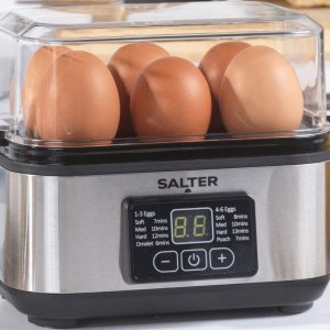 Jajowar Salter Jajowar do 6 jajek Salter DIGITAL 430W Parowar Jaja Omlety Garnek Miarka 5