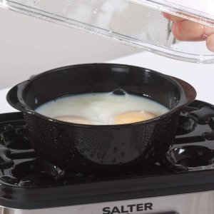 Jajowar Salter Jajowar do 6 jajek Salter DIGITAL 430W Parowar Jaja Omlety Garnek Miarka 7