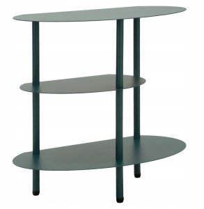 CMK Meble Stolik nocny SATURN, metalowy, morski, 49,5x27,5x49,5 cm 2