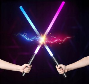 Lean Sport ZABAWKOWY MIECZ ŚWIETLNY ŚWIECĄCY Z DŹWIĘKIEM 14 KOLORÓW STAR WARS 2