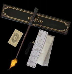 Anek Magiczna Różdżka Harry Potter Strzelająca Ogniem Idealny Cosplay 7