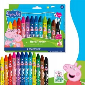 Staedtler STAEDTLER kredki woskowe NJ Peppa 12ST etui 2