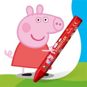 Staedtler STAEDTLER kredki woskowe NJ Peppa 12ST etui 4