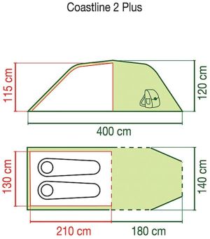 Namiot turystyczny Coleman Namiot turystyczny Coastline 2 Plus 3.000 Coleman (3138522051105) 8